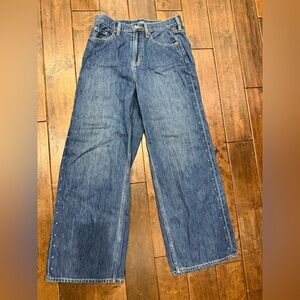 Old Navy Blue Wide Leg Jeans